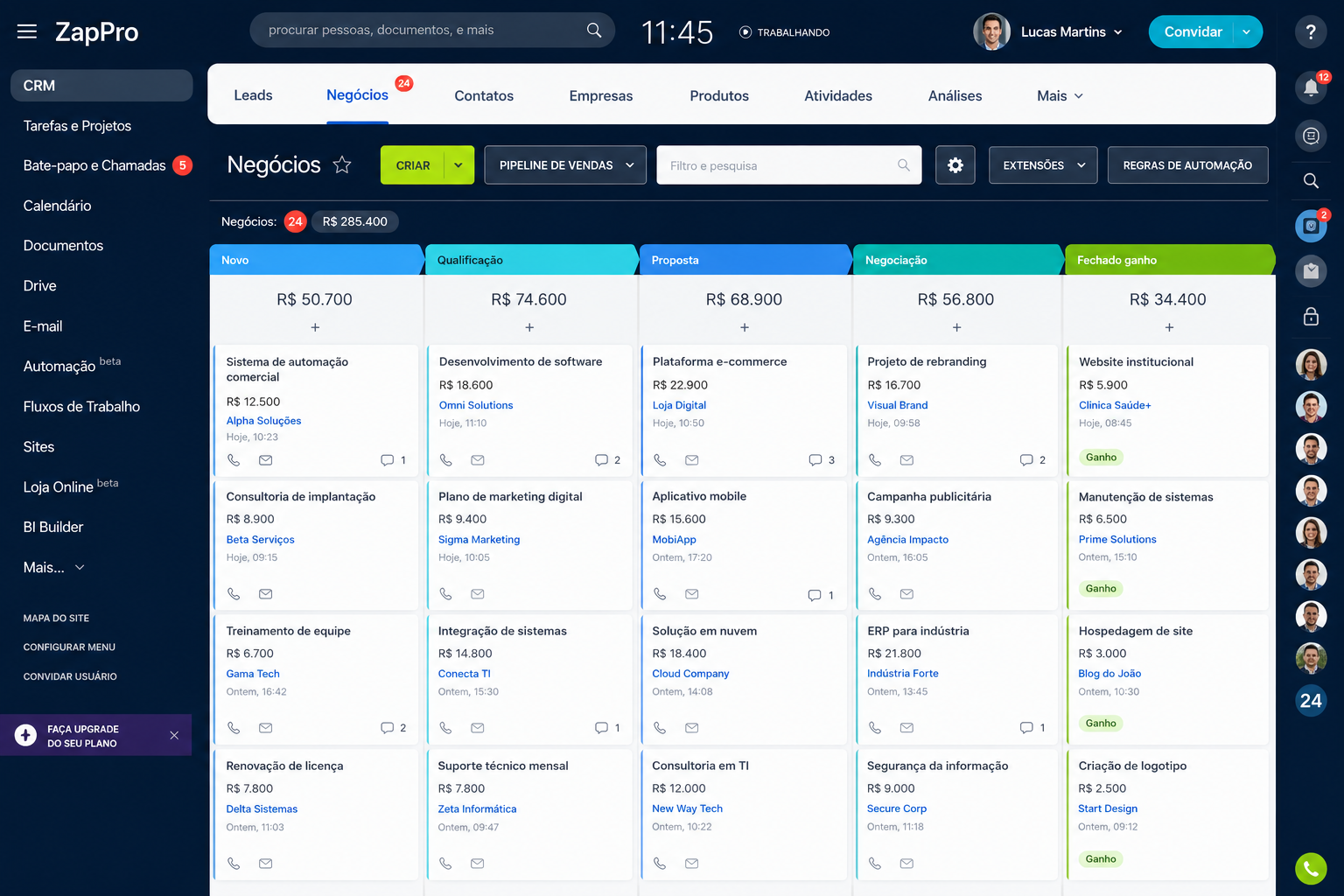 Interface ZapPro